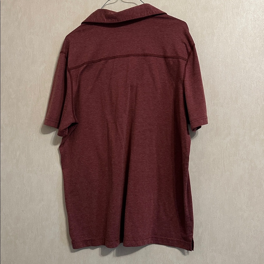 EUC Swiss Tech Wine Heather Polo Shirt - Picture 5 of 5